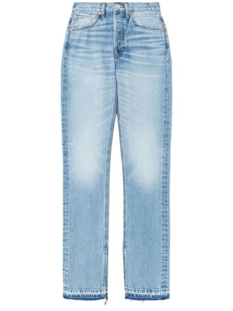 RE/DONE high-rise light wash jeans