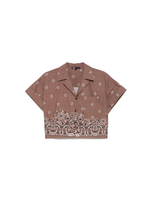 maje bandana-print shirt