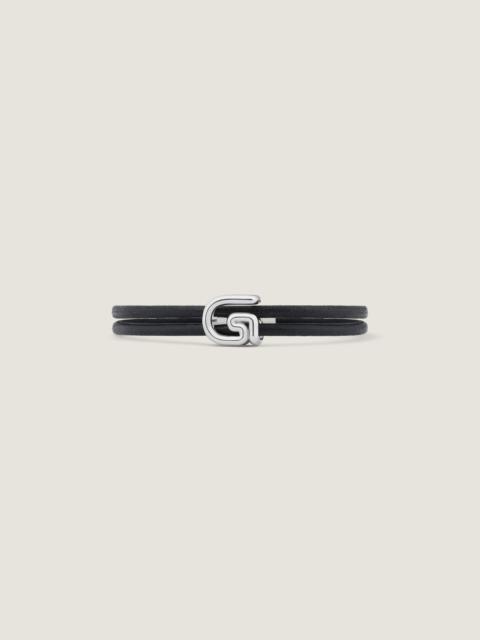Givenchy G LINE BRACELET IN METAL AND CORD