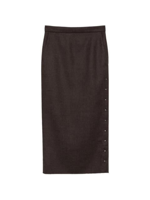 Max Mara Max Mara Press-stud-detail Midi Skirt