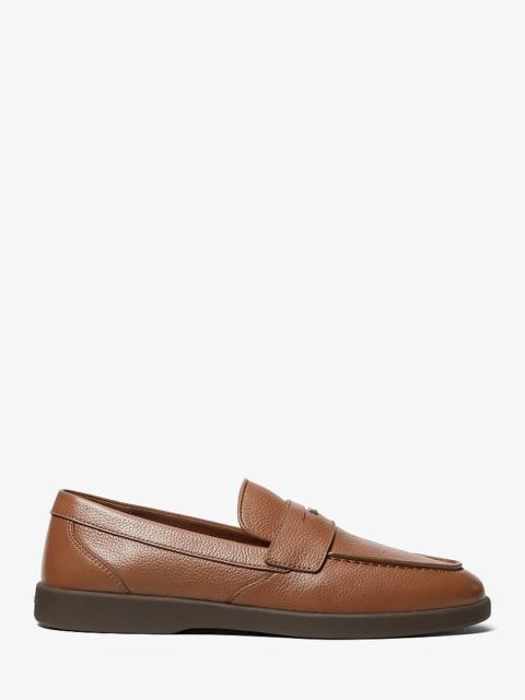 MICHAEL KORS Wesley Pebbled Leather Loafer