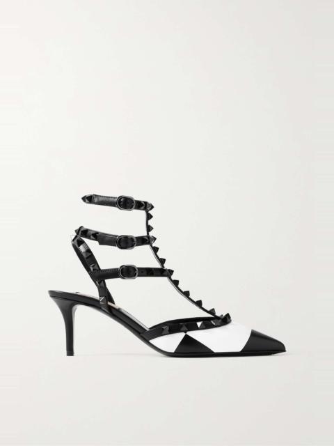 Rockstud 65 checked leather pumps