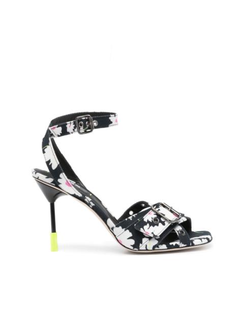 MSGM 105mm floral-print sandals