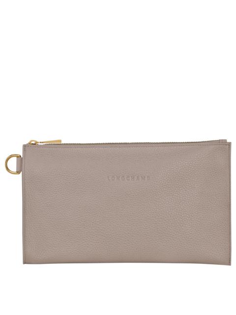 Le Pliage Green Pouch with handle Graphite - Recycled canvas (34175919P66)