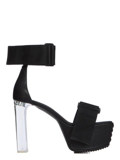 Rick Owens Black Luxor 65 Heeled Sandals