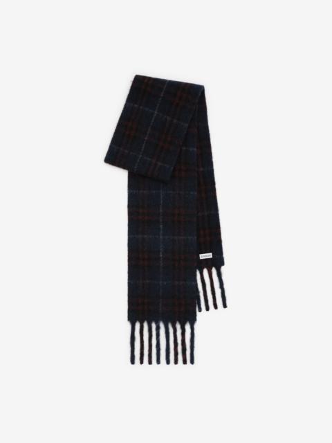 Burberry Narrow Check Alpaca Wool Blend Scarf