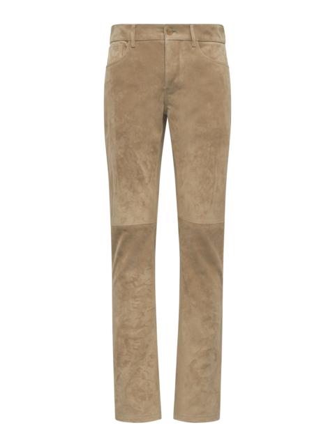 GABRIELA HEARST Anthony Five Pocket Pant in Camel Suede