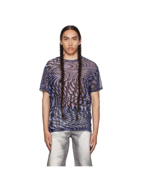 MUGLER Blue & Black Star T-Shirt