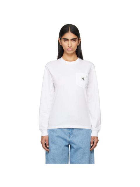 Carhartt White Pocket Long Sleeve T-shirt