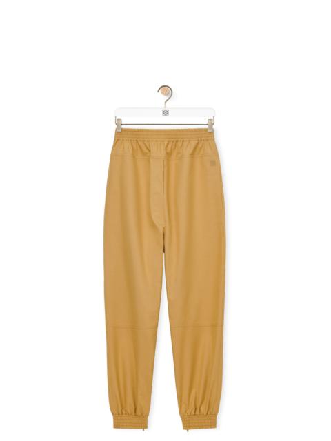 Loewe Elasticated trousers in cotton gabardine