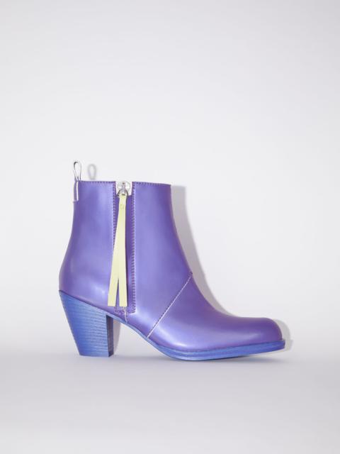 Acne Studios Faux leather boots - Bright blue