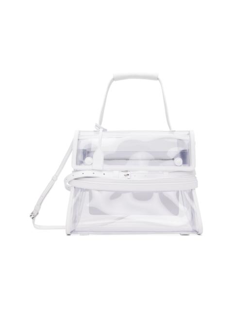 Moschino White 'Tie Me' Medium Bag