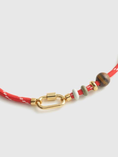 Madewell Semiprecious Carabiner Paracord Charm Necklace