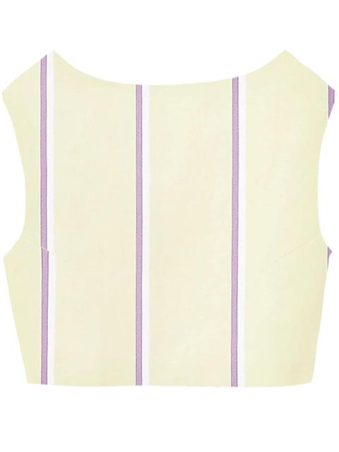 DESTREE Richard striped cropped top