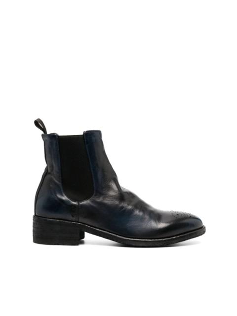 OFFICINE CREATIVE elasticated side-panels leather boots