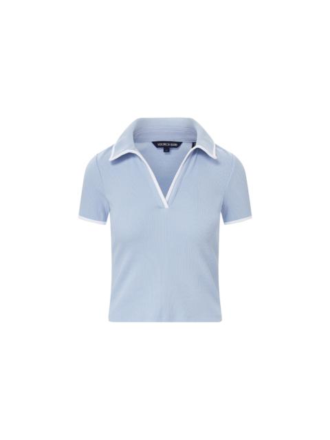 VERONICA BEARD KEARNEY TEE WITH CONTRAST PIPING