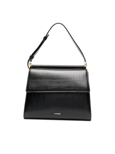 Jil Sander logo-print shoulder bag