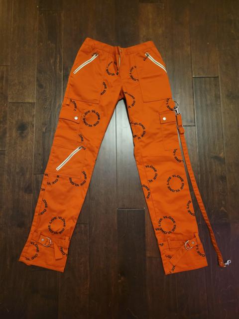 Other Designers Vlone Orange Black Bondage Cargo Pants Size M |  infernojackets | REVERSIBLE