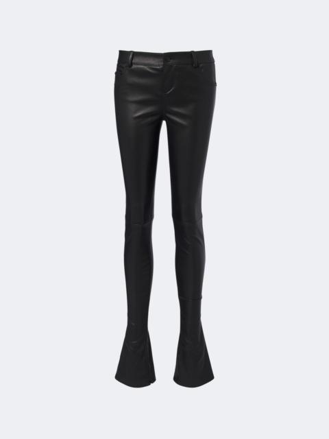 GUCCI Leather slim pants