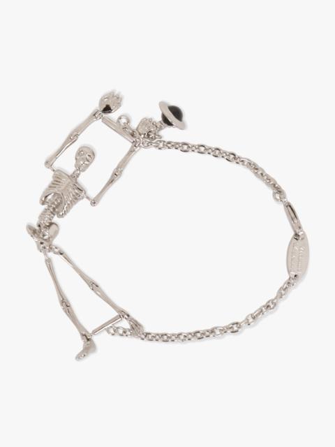 Vivienne Westwood SKELETON BRACELET | BLACK/SILVER