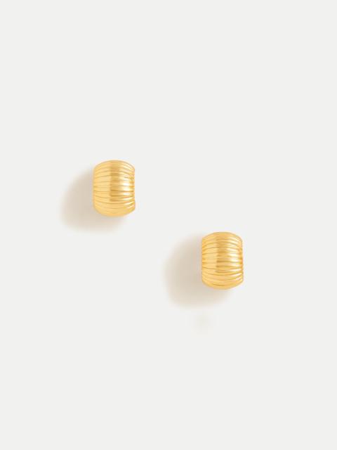 J.CREW Textured huggie hoop earrings