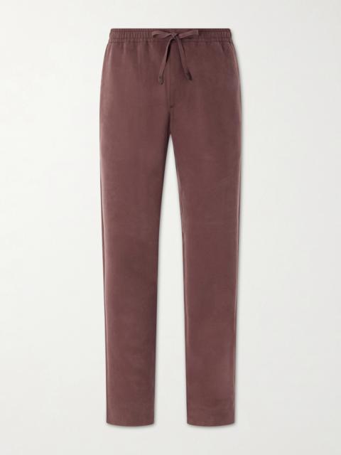 Canali Straight-Leg Lyocell Drawstring Trousers