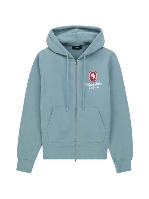 AMIRI logo zip-up hoodie