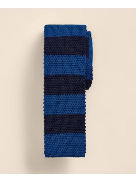 Brooks Brothers Wool Rugby-Stripe Knit Tie