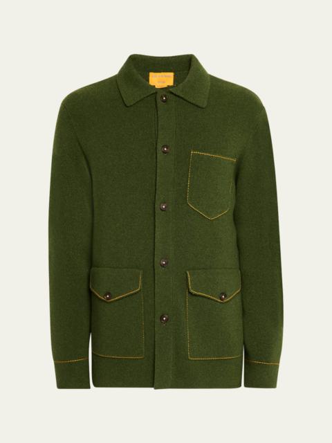 GUEST IN RESIDENCE Men's Cashmere Topstitch Work Jacket