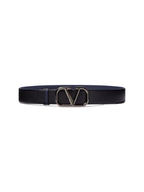 Valentino VLogo Signature reversible leather belt