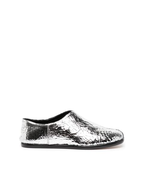 Maison Margiela 금속 금융 tabi-toe loafers