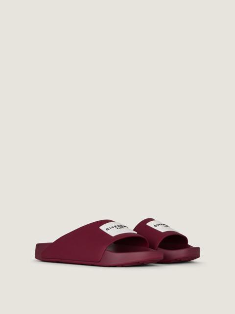 Givenchy LABEL FLAT MULES IN RUBBER