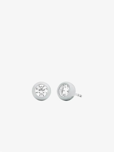 MICHAEL KORS Round Stone Stud Earrings