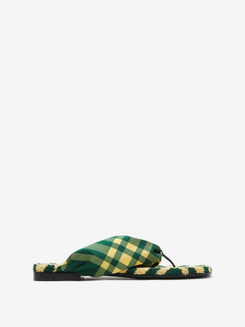 Burberry Check Pool Slides