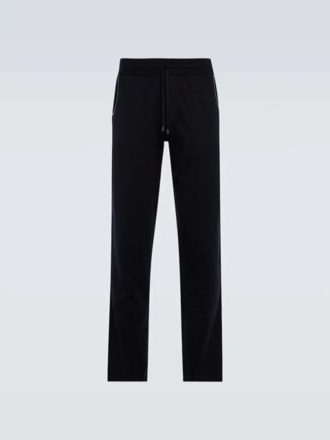 Leisure cotton and cashmere pants