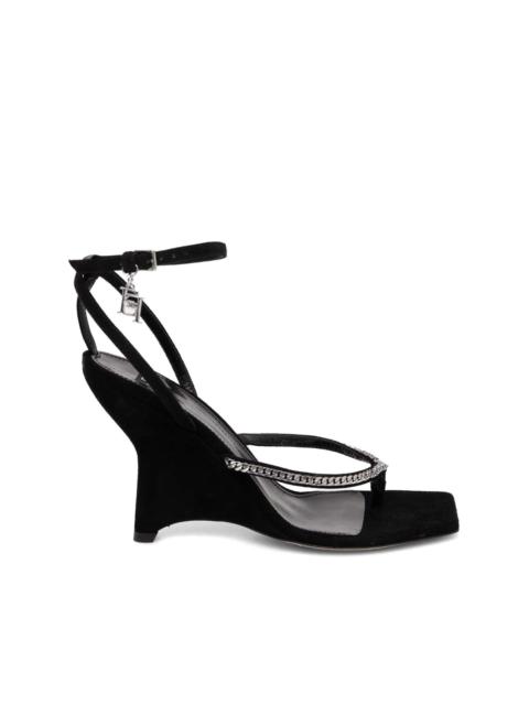 ELISABETTA FRANCHI 100mm suede wedges