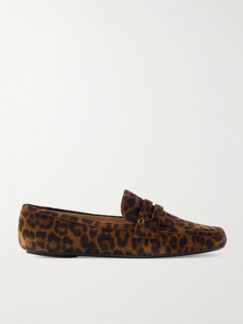 Gianvito Rossi Giorgia Leopard-print Suede Loafers