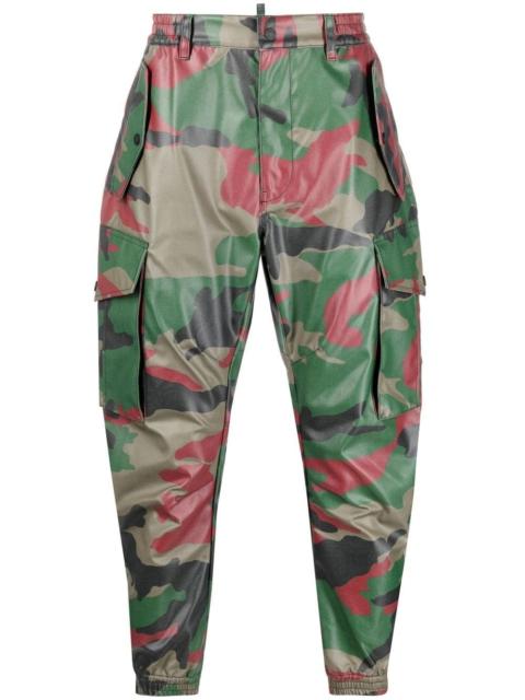 DSQUARED2 camouflage-print tapered cargo trousers