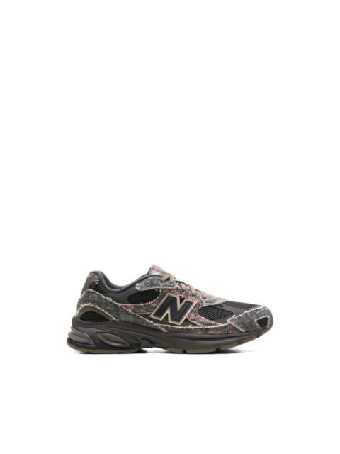 New Balance distressed effect low top sneakers