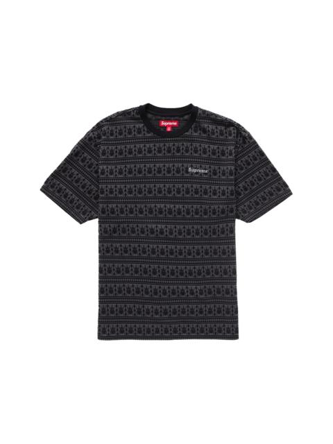 Supreme Supreme Jacquard Scarab S/S Top Black