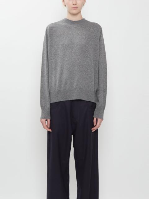 SOFIE D'HOORE Minos Cashmere Crewneck Sweater — Metal Mélange