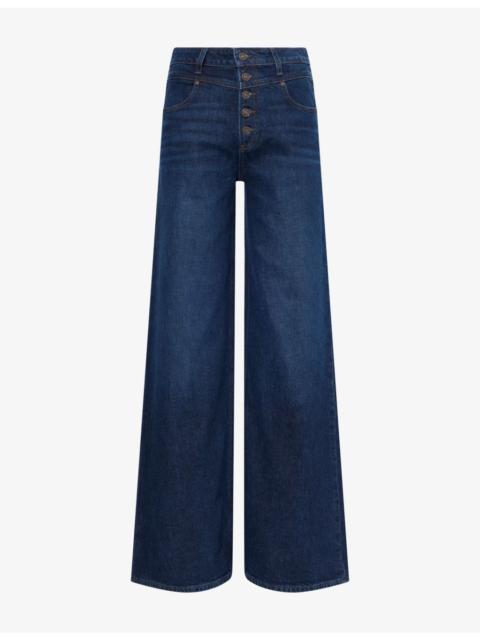 PAIGE Frances 34in Wide-Leg Denim Jeans