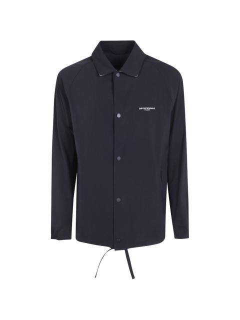 EMPORIO ARMANI logo-print lightweight jacket
