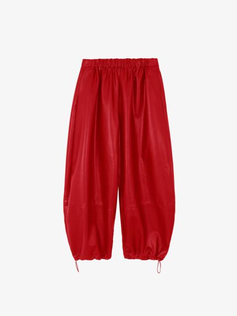 The Frankie Shop Briar Faux Leather Balloon Pants - Red