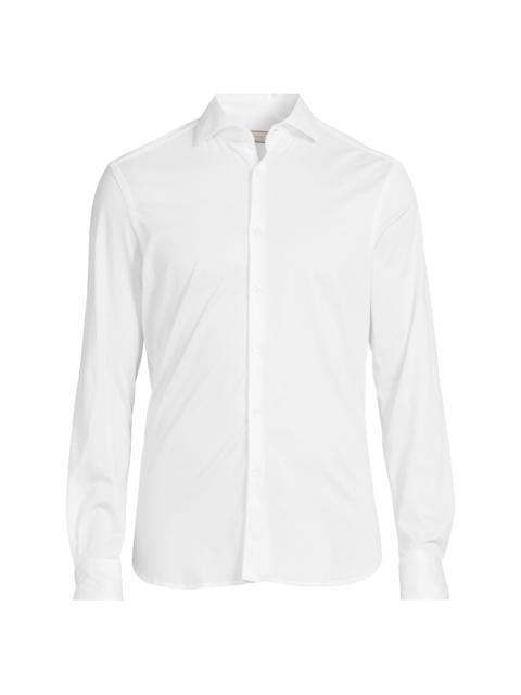 Canali Men's Jersey Sport Shirt - White