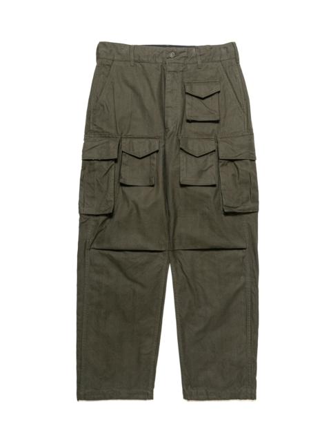 Engineered Garments FA Pant Olive Cotton Brushed Herringbone