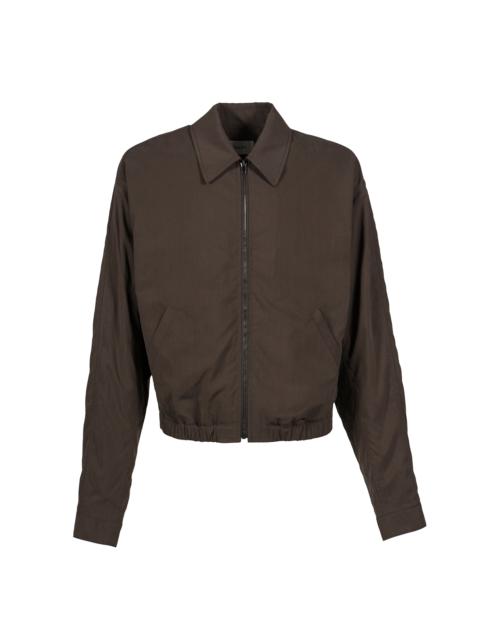 ZIPPED BLOUSON / CREAMY WHT