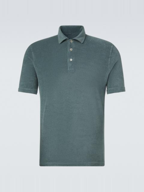 FEDELI Mondial cotton terry polo shirt