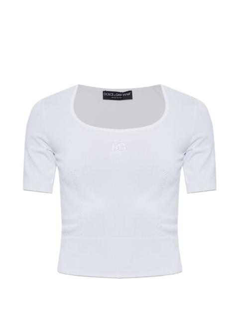 Dolce & Gabbana DG logo-embroidered T-shirt