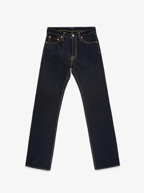 Iron Heart IH-634-XHSIB 25OZ SELVEDGE DENIM STRAIGHT CUT JEANS - INDIGO/BLACK